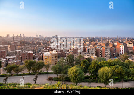 Sunset Landschaft in Kairo Ägypten Stockfoto