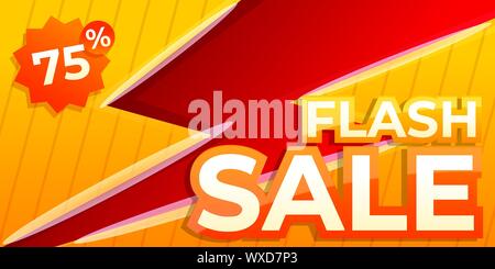 Final Flash verkauf Konzept Banner. Cartoon Illustration der Final Flash verkauf Vektor Konzept Banner für Web Design Stock Vektor