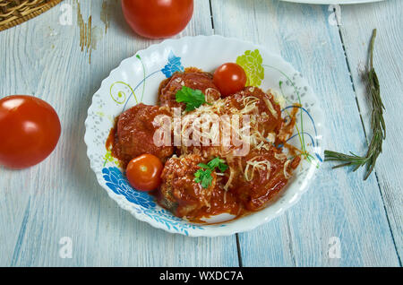 Hirshon Italo-amerikaner Fleischbällchen Stockfoto