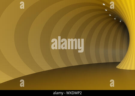 Neonlicht Kreise tunnel Hintergrund Stockfoto