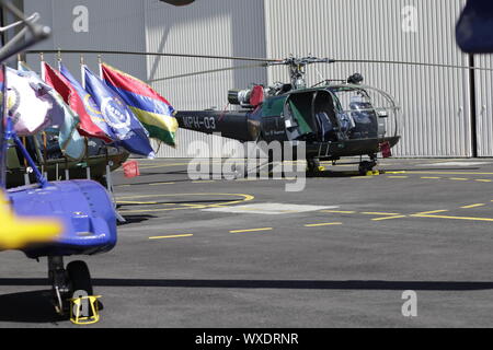 Hubschrauber SquadronMauritius: Polizeihubschrauberstaffel feiert seinen 44. Jahrestag Stockfoto