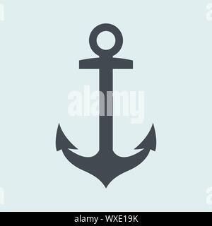 Anker Symbol Logo Template Vector Illustration Stock Vektor