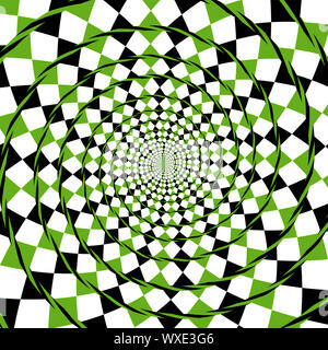 Optische illusion Spirale Hintergrund Stockfoto