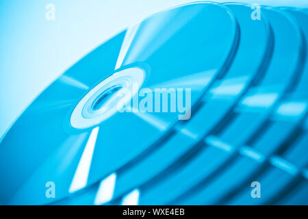 CDs im Stapel. Als Hintergrund nützlich. Stockfoto