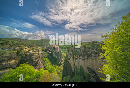 Das Kloster in Meteora Varlaam Stockfoto