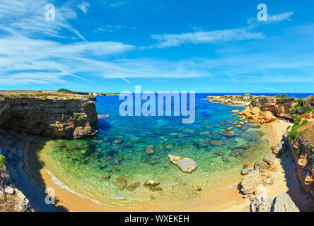 Sizilien Sommer Meer Strand Panorama, Italien Stockfoto