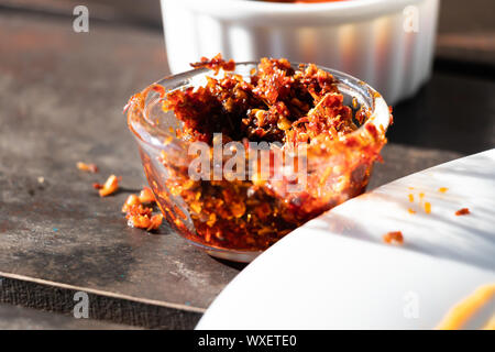 Lunumiris Sri Lankan sambal Paste diente als Würze Stockfoto