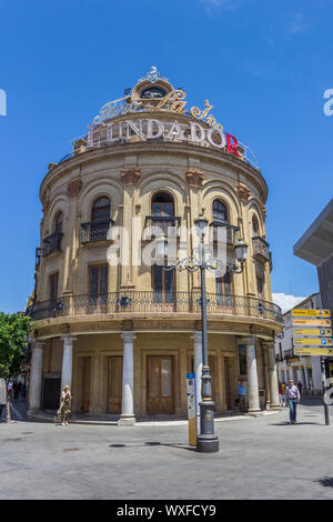 Gallo Azul Gebäude in der historischen Stadt Jerez de la Frontera, Spanien Stockfoto