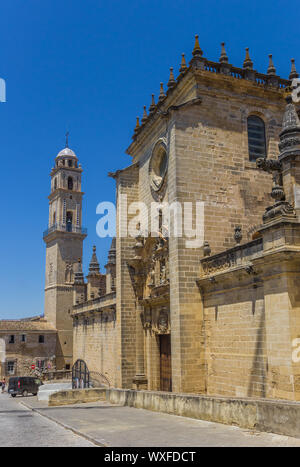 Glockenturm der Kathedrale von Jerez de la Frontera, Spanien Stockfoto