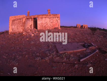 Ruinen IM ALTEN GEISTERSTADT FARINA, South Australia Stockfoto