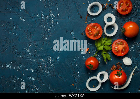 Gemüse Hintergrund. Frisches Gemüse (Knoblauch Stockfoto