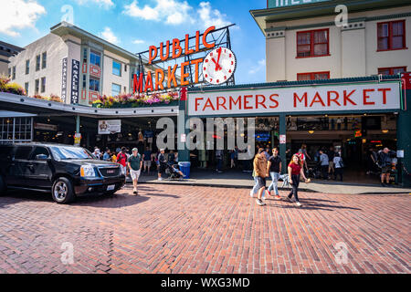 Seattle, Washington, USA-Markt Pike Stockfoto