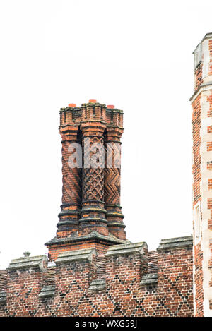 Hampton Court Palace Schornstein Cluster Stockfoto