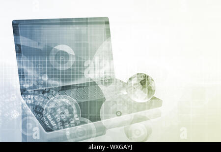 Ein Tech futuristische Business Chart abstrakte Kunst Stockfoto