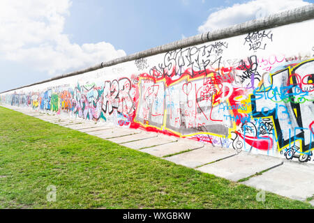 Ein Bild von der Mauer in Berlin Deutschland Stockfoto