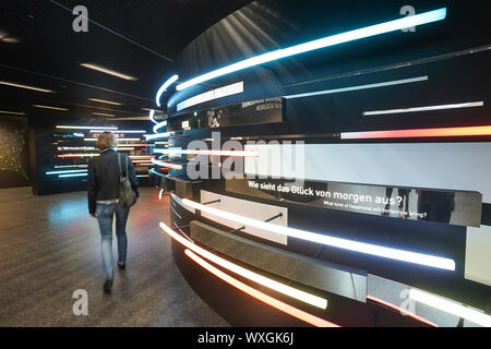 Berlin, Deutschland. 14 Aug, 2019. Blick in die Ausstellung, Event- und experimentelles Forum Futurium. Quelle: Jörg Carstensen/dpa/Alamy leben Nachrichten Stockfoto