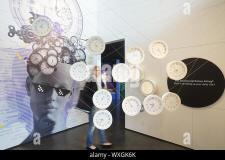 Berlin, Deutschland. 14 Aug, 2019. Blick in die Ausstellung, Event- und experimentelles Forum Futurium. Quelle: Jörg Carstensen/dpa/Alamy leben Nachrichten Stockfoto