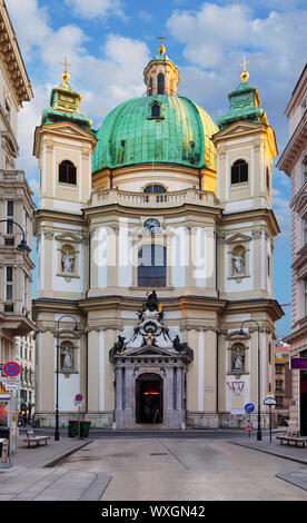 Peterskirche (St. Peters Church) in Wien, Österreich, Europa. Stockfoto