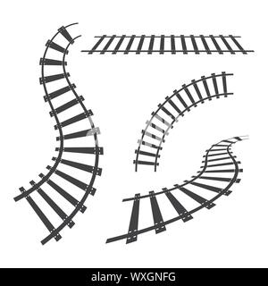 Zug Titel vektor Icon Design vorlage Abbildung Stock Vektor