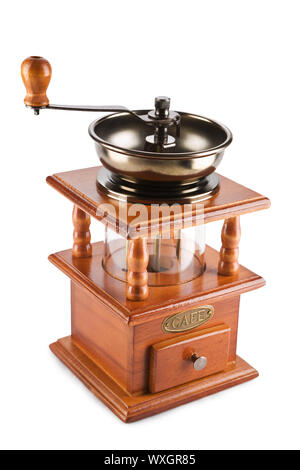 isolierte Kaffeemühle Stockfoto