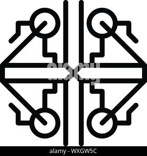 Antike Alchemie Symbol. Übersicht Ancient Alchemy vektor Symbol für Web Design auf weißem Hintergrund Stock Vektor