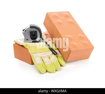 Brick Handschuh Hüfttaschen Stockfoto