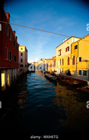 ungewöhnliche Pittoresque Blick auf Venedig Italien größten touristischen Ort in der Welt Stockfoto