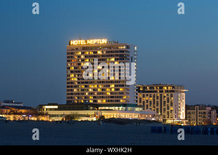 Hotel Neptun, Warnemünde, Mecklenburg-Vorpommern, Deutschland Stockfoto