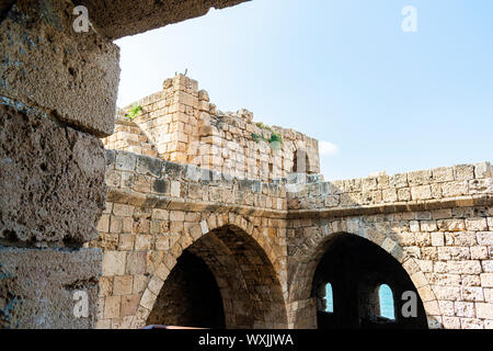 Kreuzfahrer Meer Schloss Sidon Saida im Südlibanon Naher Osten Stockfoto