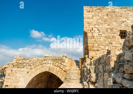 Kreuzfahrer Meer Schloss Sidon Saida im Südlibanon Naher Osten Stockfoto