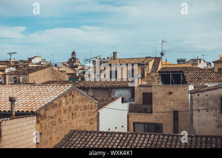 Im historischen Viertel von Alcudia, Mallorca Stockfoto