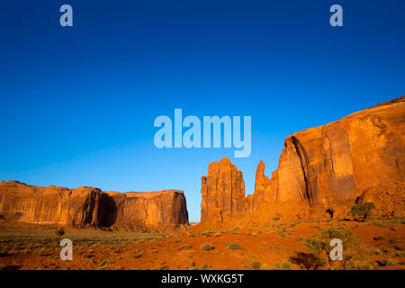 Monument Valley Regen Gott Mesa National Park, Utah Stockfoto