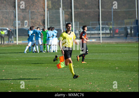 Charkow, Ukraine - 23. OKTOBER 2018: UEFA Champions League U-19-match Bergmann - Manchester City Stockfoto