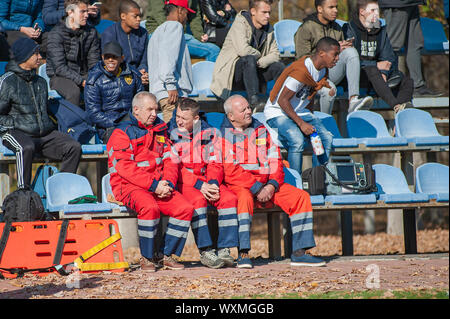 Charkow, Ukraine - 23. OKTOBER 2018: UEFA Champions League U-19-match Bergmann - Manchester City Stockfoto