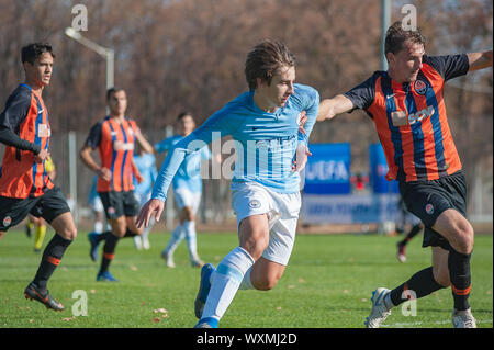 Charkow, Ukraine - 23. OKTOBER 2018: UEFA Champions League U-19-match Bergmann - Manchester City Stockfoto