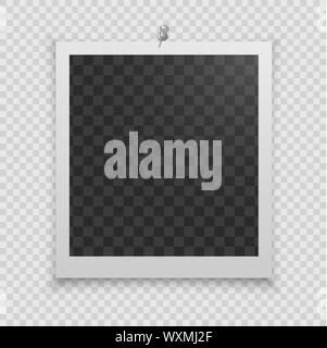 Realistische vektor Bilderrahmen. Vorlage foto design. Vector Illustration Stock Vektor