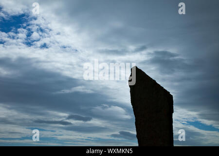 Monumento Neolítico Piedras de Stenness (Steine von Stenness), Festland. Islas Orkney. Escocia.DE Stockfoto