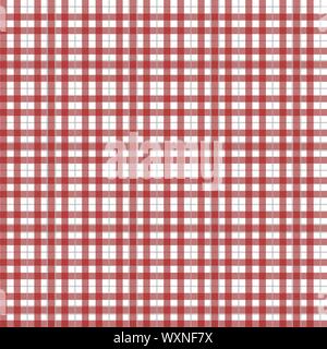 Red Tartan Muster. Textur für - plaid, Tischdecken, Kleidung, Hemden, Kleider, papier, Bettwäsche, Bettdecken, Steppdecken und andere textile Produkte. Vektor il Stock Vektor