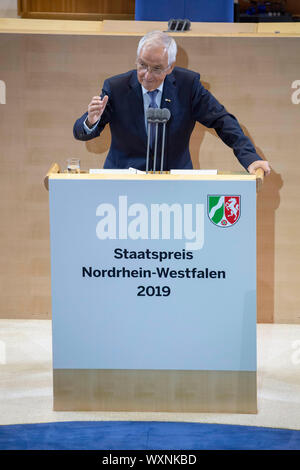 Bonn, Deutschland. 16 Sep, 2019. Klaus Topfer bei der Vergabe des Staatspreis des Landes Nordrhein-Westfalen im Jahr 2019 an Klaus Topfer im Wccb. Bonn, 16.09.2019 | Verwendung der weltweiten Kredit: dpa/Alamy leben Nachrichten Stockfoto