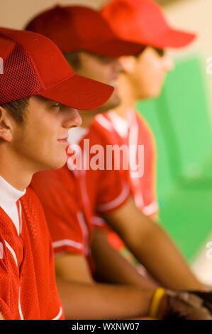 Baseball-Spieler im Einbaum Stockfoto