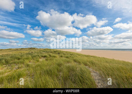 Strand und Dünen Landschaft an der Nordsee Insel Rømø, Dänemark Stockfoto