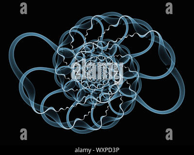 Serie pure Geometrie. Hintergrund der isolierten Spirale Elemente für Ihr Design muss zum Thema Wirtschaft, Wissenschaft und Technologie Stockfoto