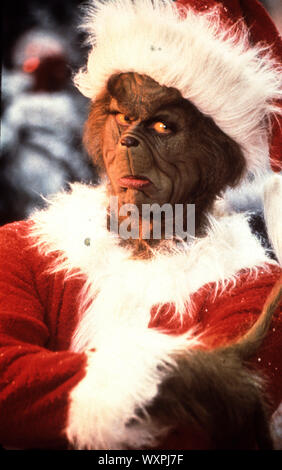 Jim Carrey, Dr. Seuss' Wie der Grinch Weihnachten gestohlen hat, 2000 Stockfoto