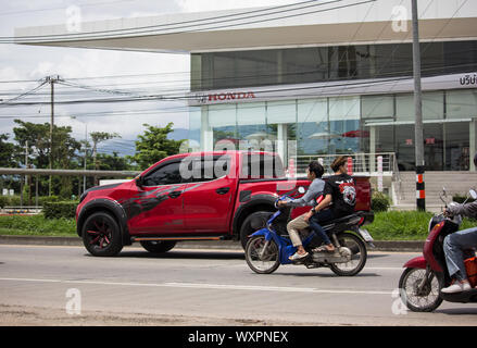 Chiangmai, Thailand - 29. August 2019: Private Honda Wave Motorrad. Auf der straße Nr. 1001 8 km von Chiang Mai City. Stockfoto