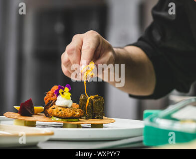 Letzte Hauch von Koch, osmanische Küche Stockfoto