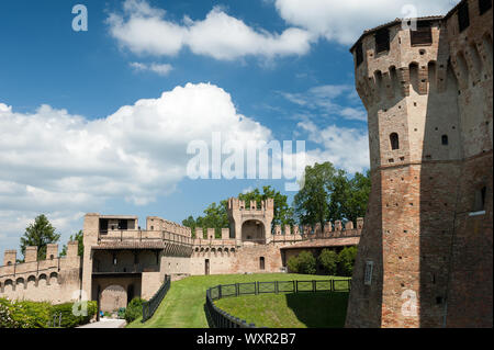 Castello di Gradara, Provinz Pesaro e Urbino, Marken, Italien Stockfoto