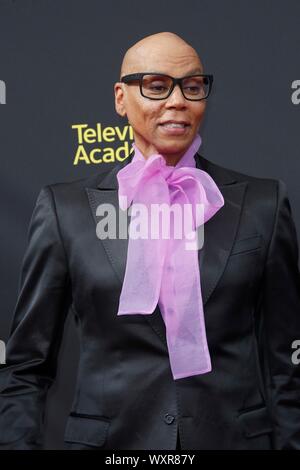 Los Angeles, CA. 14 Sep, 2019. RuPaul bei der Ankunft für die 2019 Creative Arts Emmy Awards, Microsoft Theatre, Los Angeles, CA 14. September 2019. Credit: Priscilla Grant/Everett Collection/Alamy leben Nachrichten Stockfoto