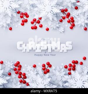 Vektor frohe Weihnachten und Neues Jahr Hintergrund Stock Vektor