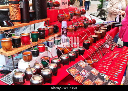 Souveniers von Argentinien. Die Schale für Mate Stockfoto