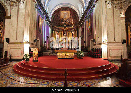 Montevideo/Uruguay - 30 Apr 2016: Die Kirche in Montevideo, Uruguay Stockfoto